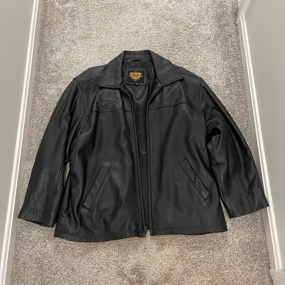Men's Black Leather Jacket